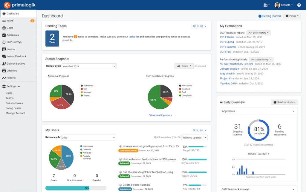 Primalogik performance appraisal software